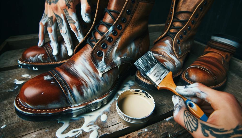 How To Get Paint Off Leather Boots-2